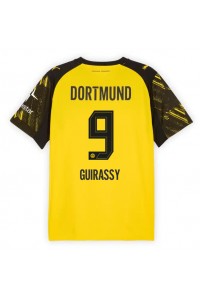 Borussia Dortmund Serhou Guirassy #9 Jalkapallovaatteet Kotipaita 2025-26 Lyhythihainen